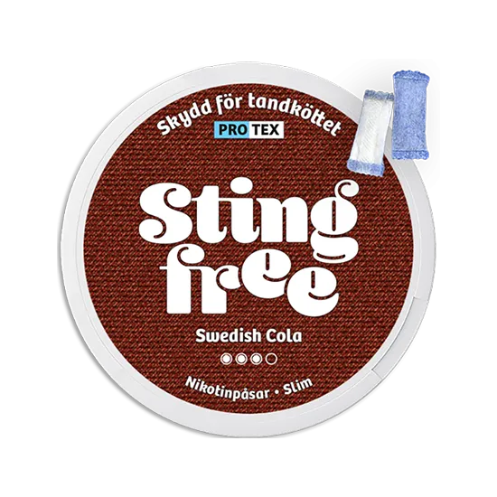 Stingfree Swedish Cola - 6.6mg nicotine pouches
