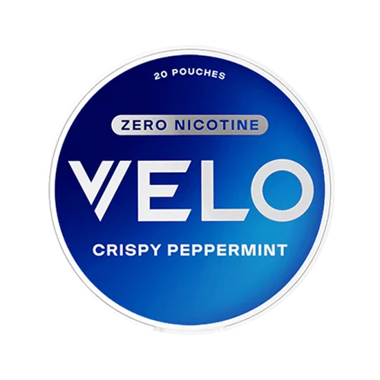 velo crispy peppermint 0 percent nicotine pouches