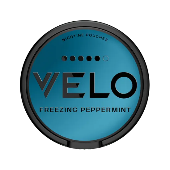 velo freezing peppermint max - 15 mg nicotine pouches