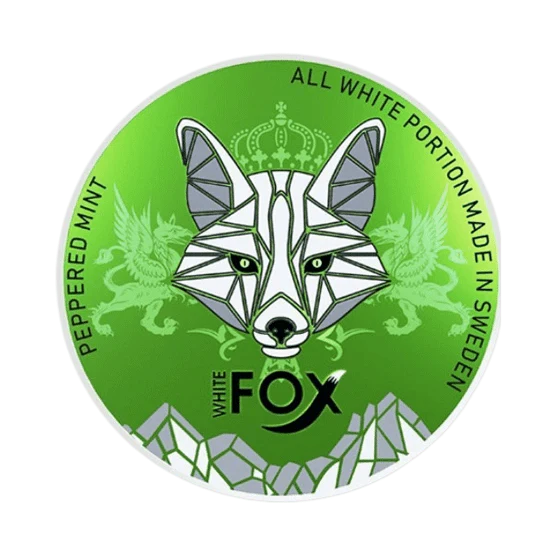white fox peppered mint - 19mg nicotine pouches