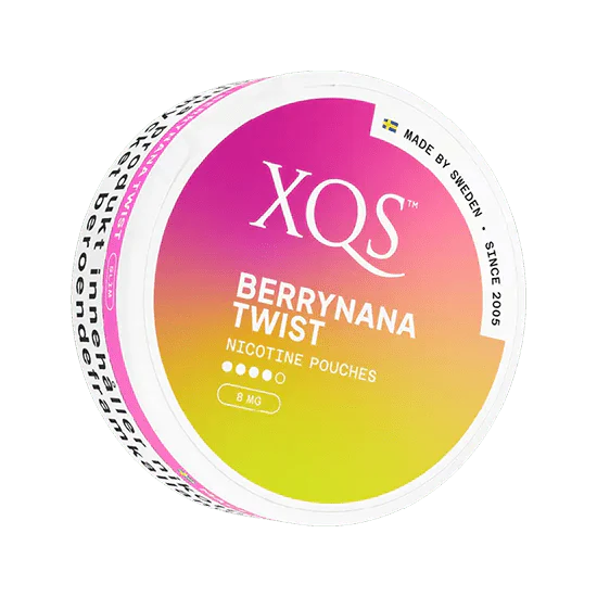 xqs berrynanana twist  8mg strong nicotine pouches