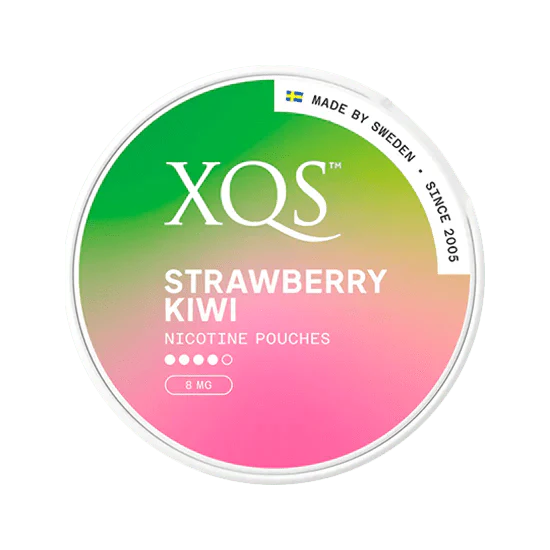 xqs strawberry kiwi  8mg strong nicotine pouches