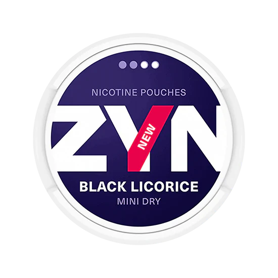 zyn black licorice mini  3mg nicotine pouches