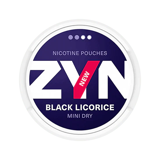 zyn black licorice mini  3mg nicotine pouches