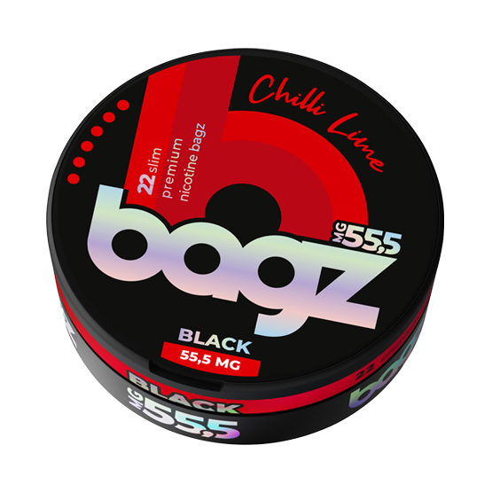 bagz chilli lime black 55.5mg nicotine pouches