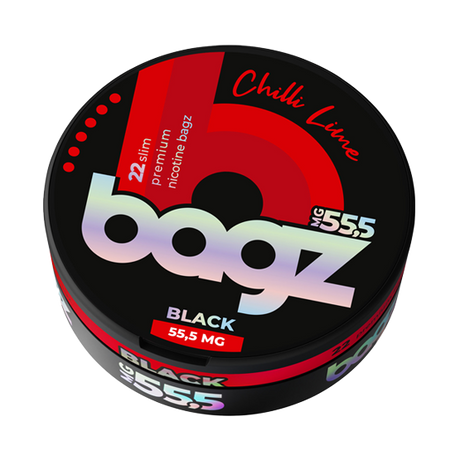 bagz chilli lime black 55.5mg nicotine pouches