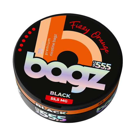 bagz fizzy orange black 55.5mg nicotine pouches