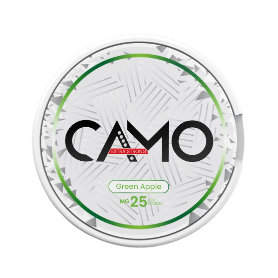 camo green apple - 25mg nicotine pouches