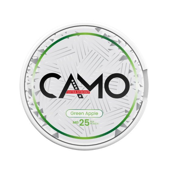 camo green apple - 25mg nicotine pouches