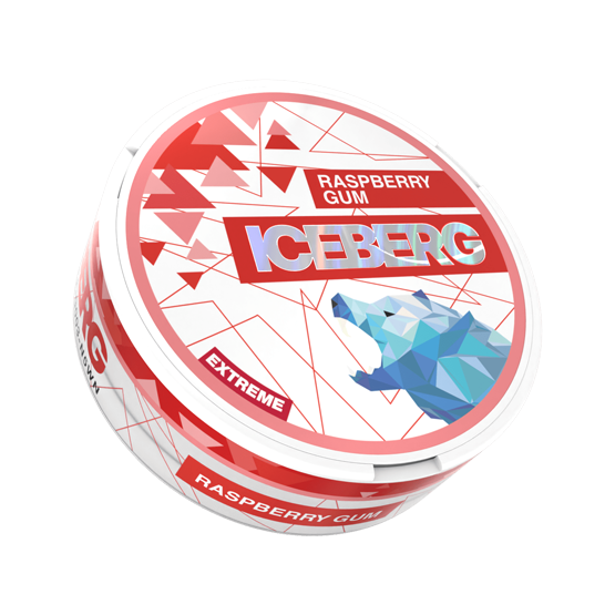 iceberg raspberry gum extreme nicotine pouches