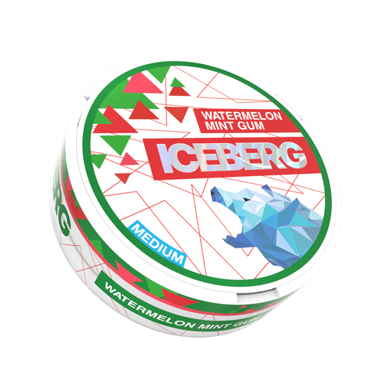 iceberg light watermelon mint gum - 20mg nicotine pouches