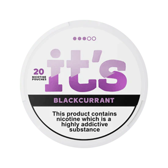 it's blackcurrant 12mg nicotine pouches