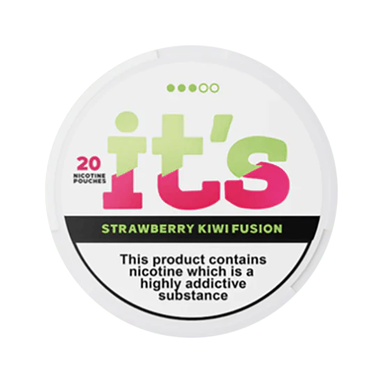 it's strawberry kiwi fusion 12mg nicotine pouches