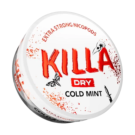 killa dry cold mint - 9.9 mg nicotine pouches