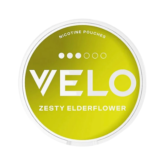 velo zesty elderflower - 10 mg nicotine pouches